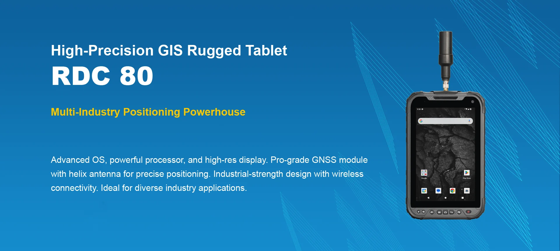 High-precision GIS Rugged tablet RDC 80 | Rugged Device Supplier | RuniOne