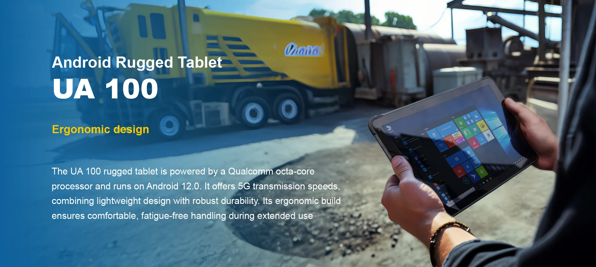 UA 100 Android Rugged Tablet | Rugged Device Supplier | RuniOne